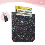 iFab Stick-On Credit Card Wallet Phone Case - Black - VarietySell