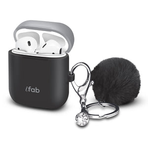 iFab Silicone Airpods Case Cover Black - VarietySell