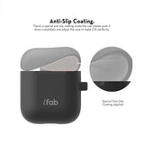iFab Silicone Airpods Case Cover Black - VarietySell