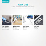 Overtime 2 in 1 MFi Certified Charging Cable Stand for Apple iPhone / iPad / iPod