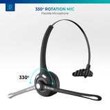 Delton 10X Trucker Bluetooth Headset with Microphone & Bluetooth USB Dongle