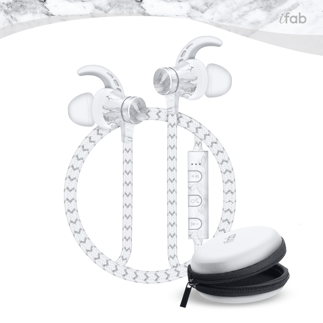 iFab Wireless Earbud with Carry Case - Marble - VarietySell
