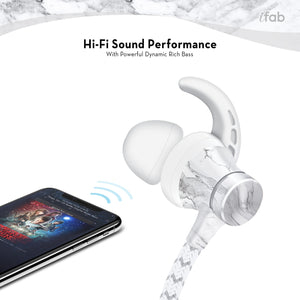 iFab Wireless Earbud with Carry Case - Marble - VarietySell