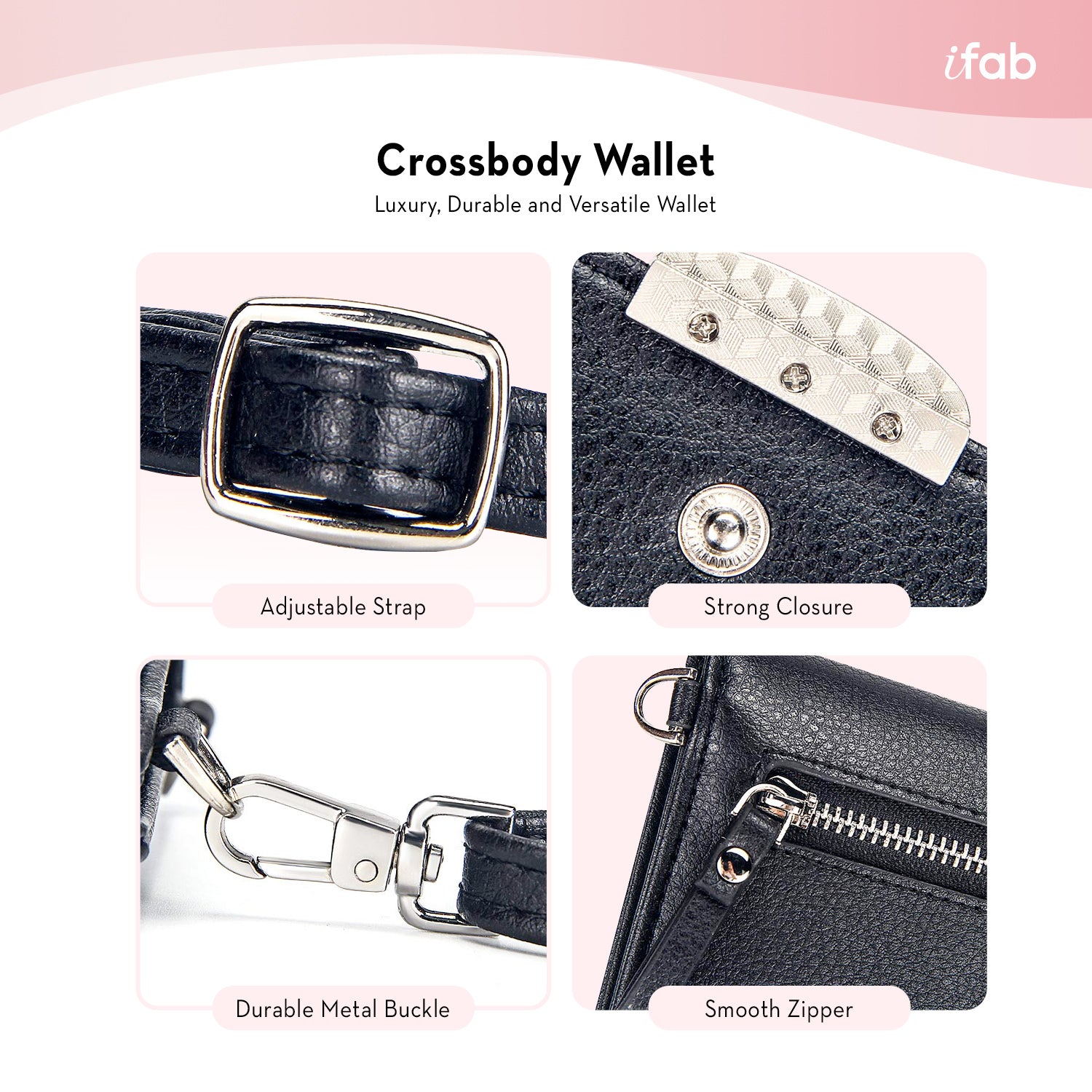 XB Faux Leather Womens Crossbody Bag with Card Wallets Tassel Zipper  Messenger Bags Handbags 